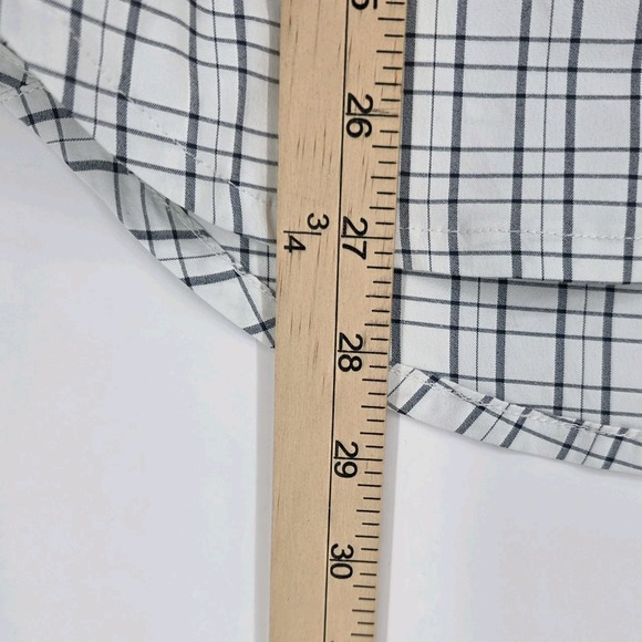 Truewerk Shirt Men Small Button Up Plaid Tech EDO Workwear Polyester Lightweight - Picture 7 of 8